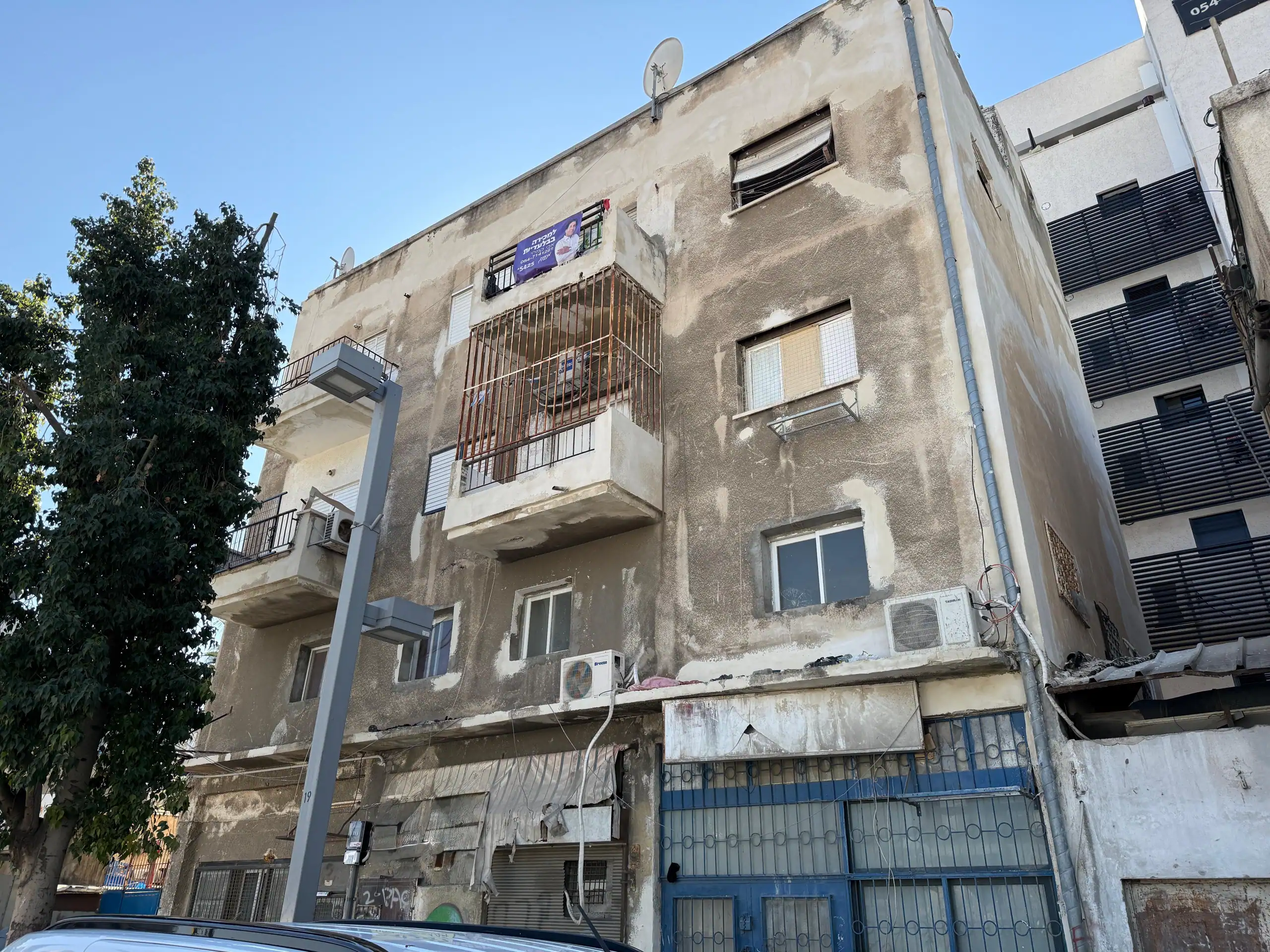 הגרא בניין חזית חזית בניין הגרא תל אביב